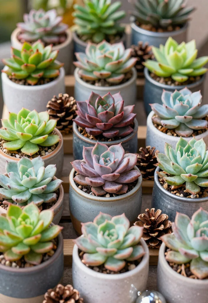 15 Fall Planter Ideas for Seasonal Decorators - 4. Vibrant Succulent Displays 1