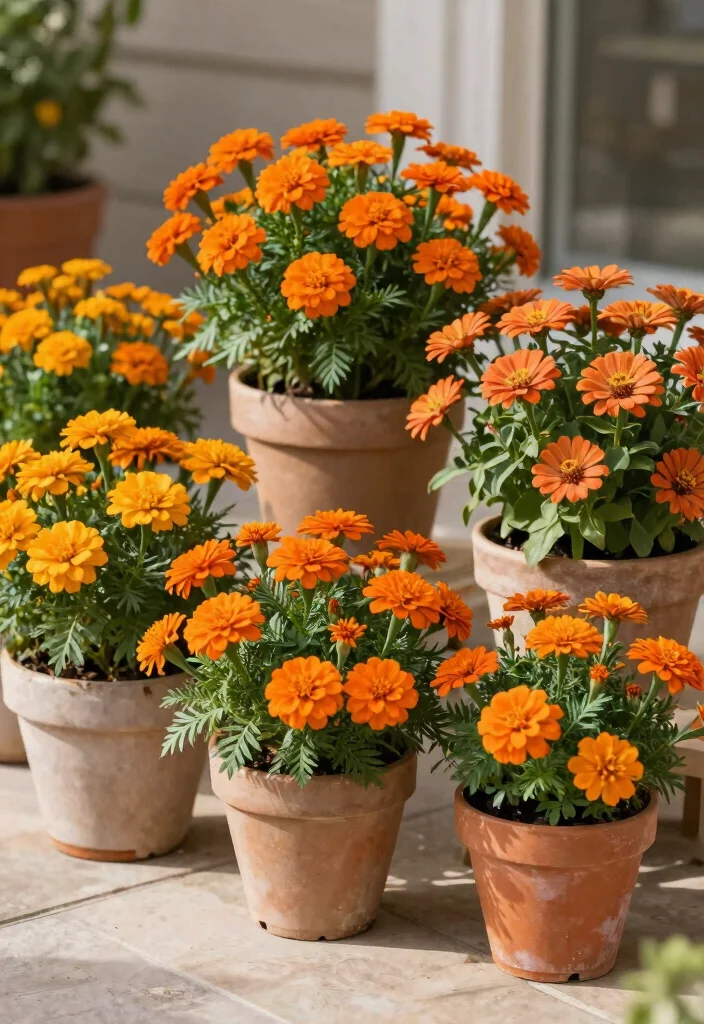 15 Fall Planter Ideas for Seasonal Decorators - 6. Monochromatic Blooms 1