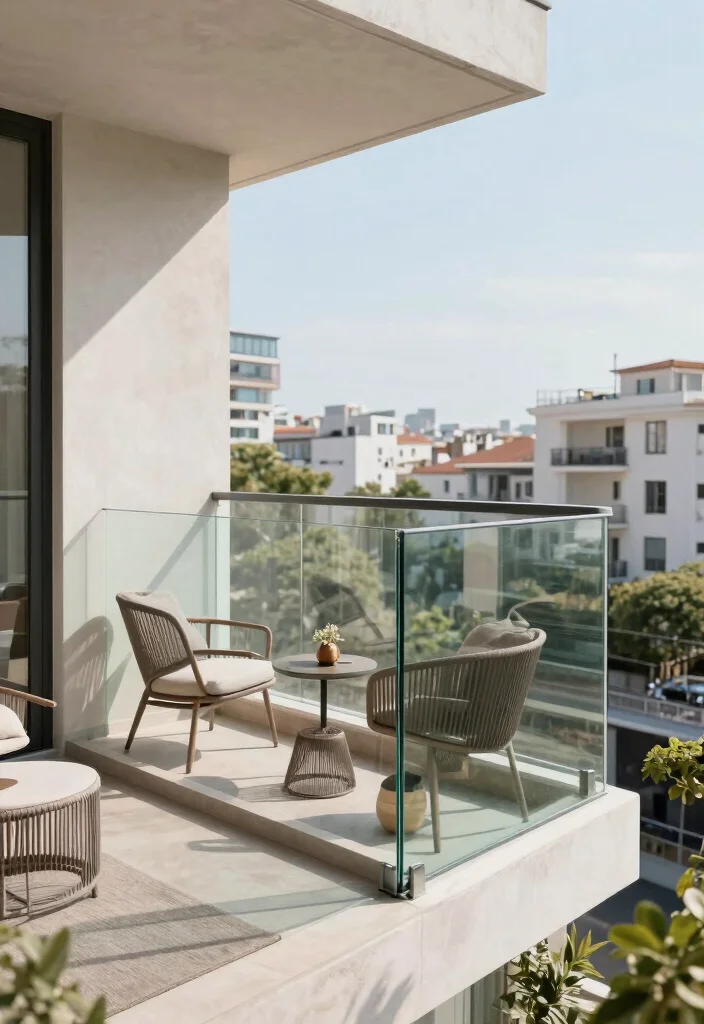 15 Glass Railing Upgrades for Sleek City Livers - 10. Customizable Balustrade Heights 1