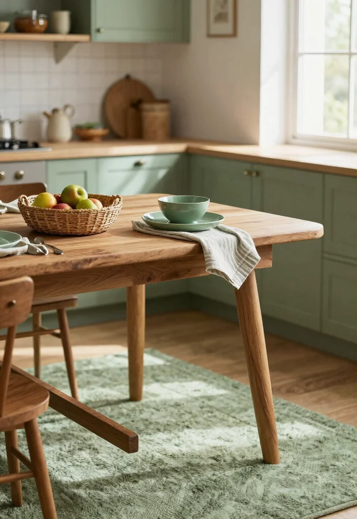 15 Sage Green Ideas for Earthy Kitchen Cooks - 3. Sage Green Accents 1
