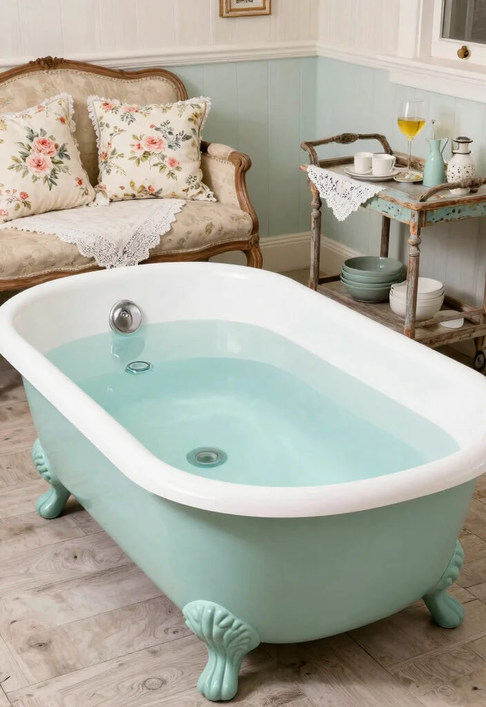 15 Spa-Worthy Hot Tub Setups for Tired Homeowners - 12. Vintage Nostalgia 1