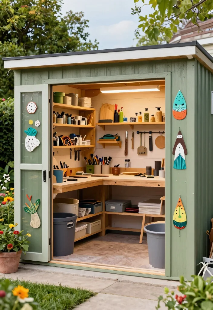 15 Storage Shed Designs for Clutter-Fighting Homeowners - 14. Shed for Hobbies and Crafts 1