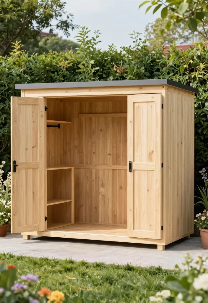15 Storage Shed Designs for Clutter-Fighting Homeowners - 15. Shed with Detachable Storage Modules 1