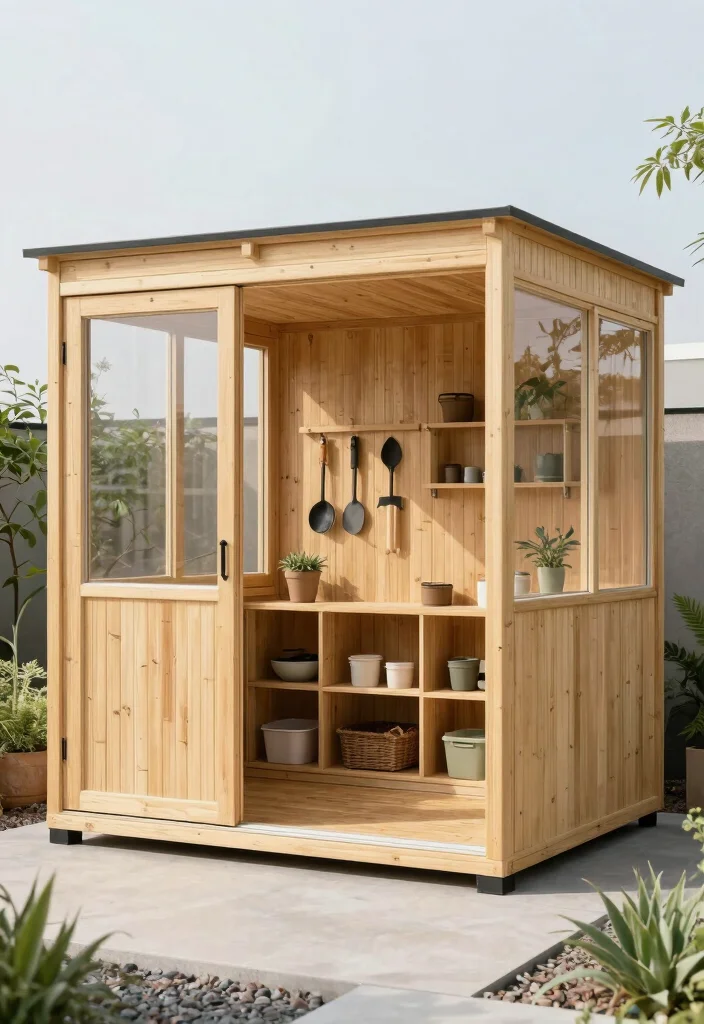 15 Storage Shed Designs for Clutter-Fighting Homeowners - 2. Modern Minimalist Shed 1