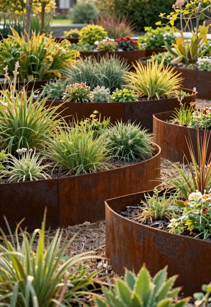 16 Corten Steel Fencing for Modern Architecture Buffs - 15. Sustainable Landscaping Element 1