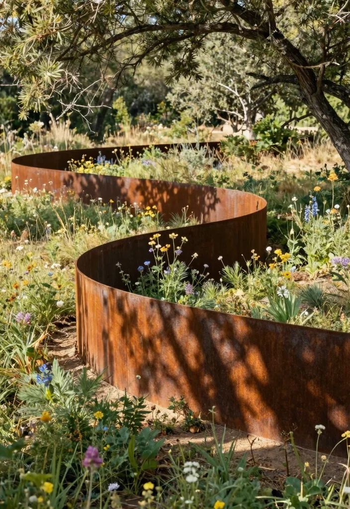 16 Corten Steel Fencing for Modern Architecture Buffs - 2. Natural Integration 1