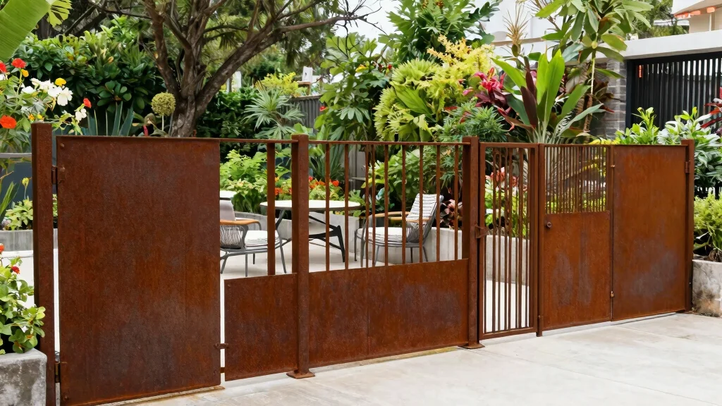 16 Corten Steel Fencing for Modern Architecture Buffs