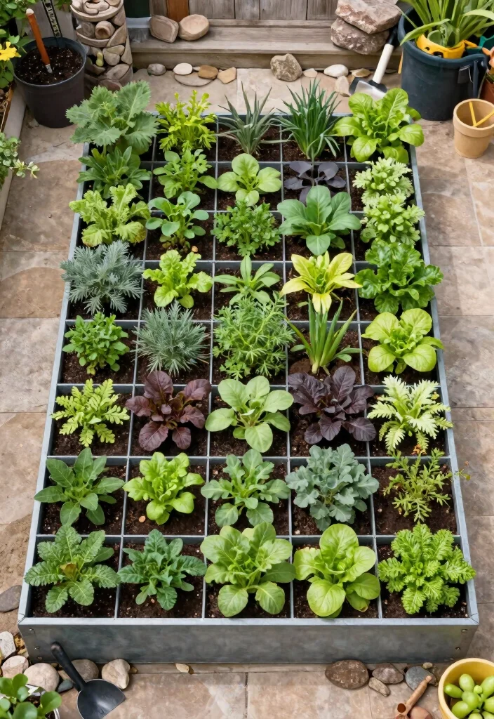16 Eco-Friendly Metal Raised Beds for Urban Gardeners - 10. Square Foot Metal Garden Beds 1