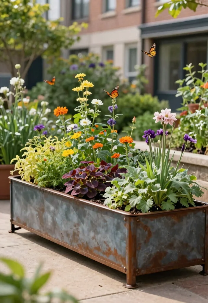 16 Eco-Friendly Metal Raised Beds for Urban Gardeners - 16. Eco-Friendly Metal Garden Beds 1