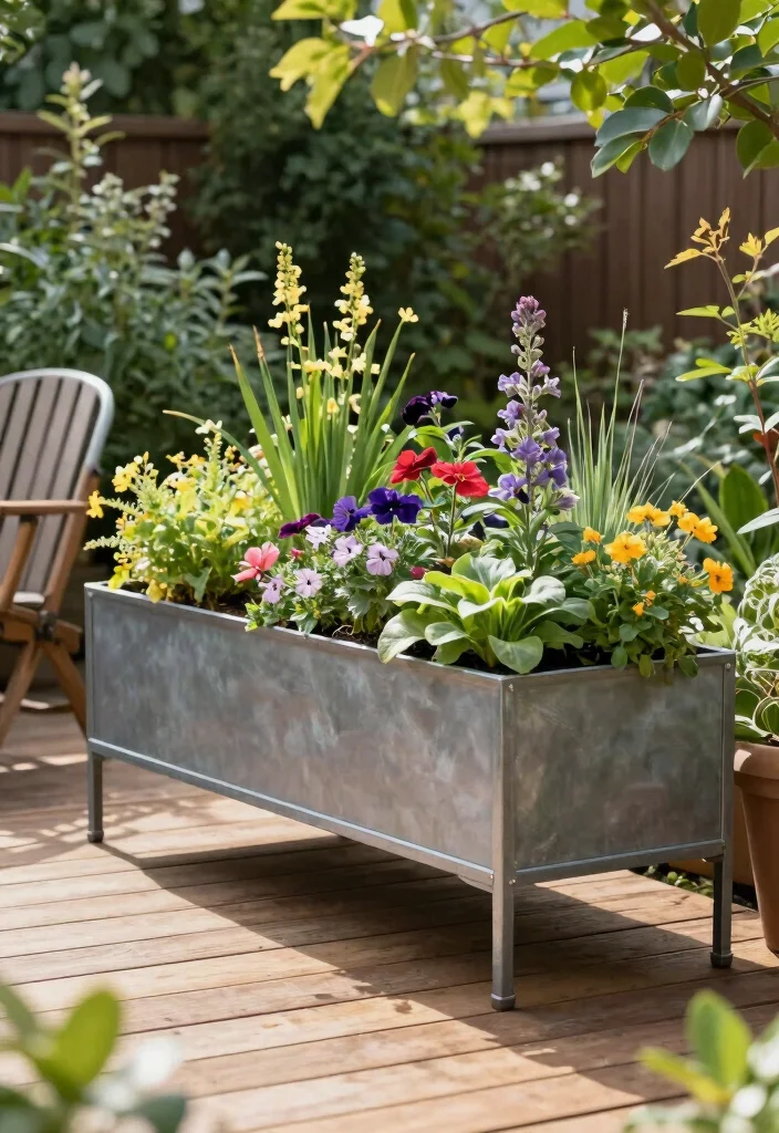 16 Eco-Friendly Metal Raised Beds for Urban Gardeners - 8. Elevated Metal Garden Beds 1