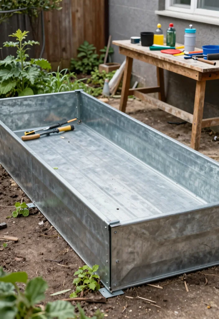 16 Eco-Friendly Metal Raised Beds for Urban Gardeners - 9. DIY Metal Raised Garden Beds 1