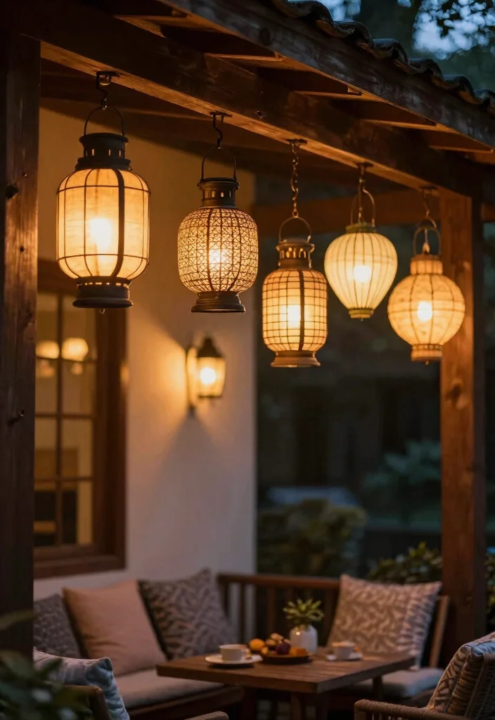 16 Rustic Lighting Fixtures for Porch Gatherers - 13. Lanterns with Hooks 1