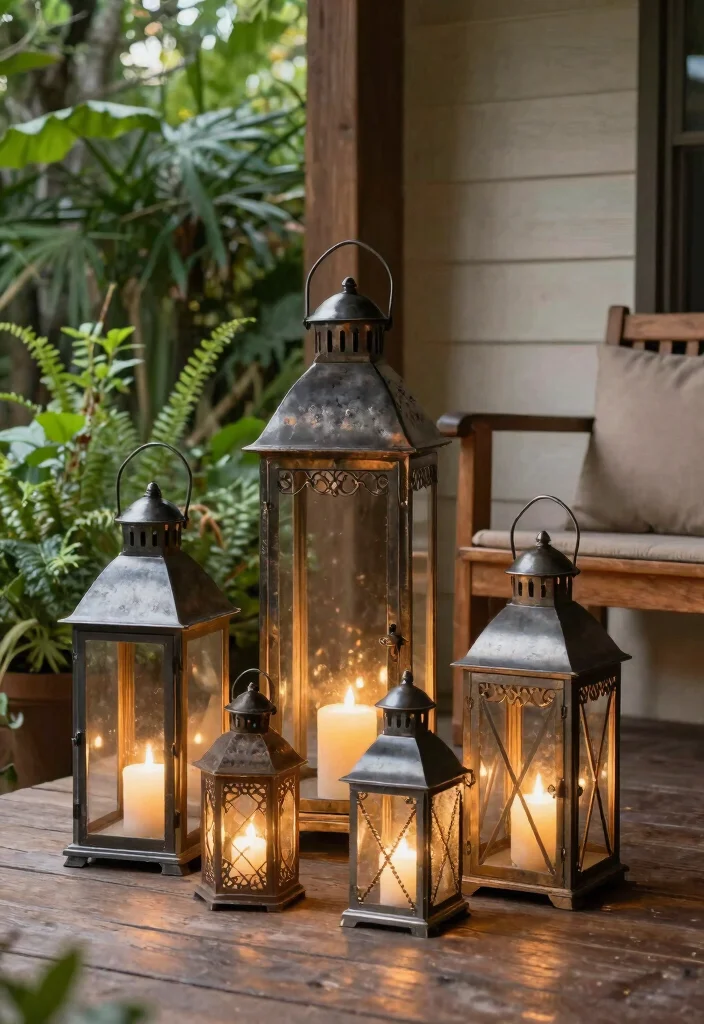16 Rustic Lighting Fixtures for Porch Gatherers - 5. Decorative Pedestal Lanterns 1