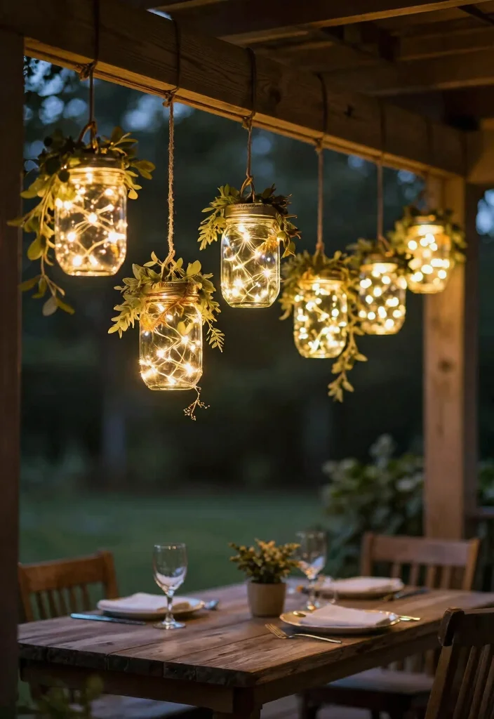16 Rustic Lighting Fixtures for Porch Gatherers - 7. Mason Jar Lights 1