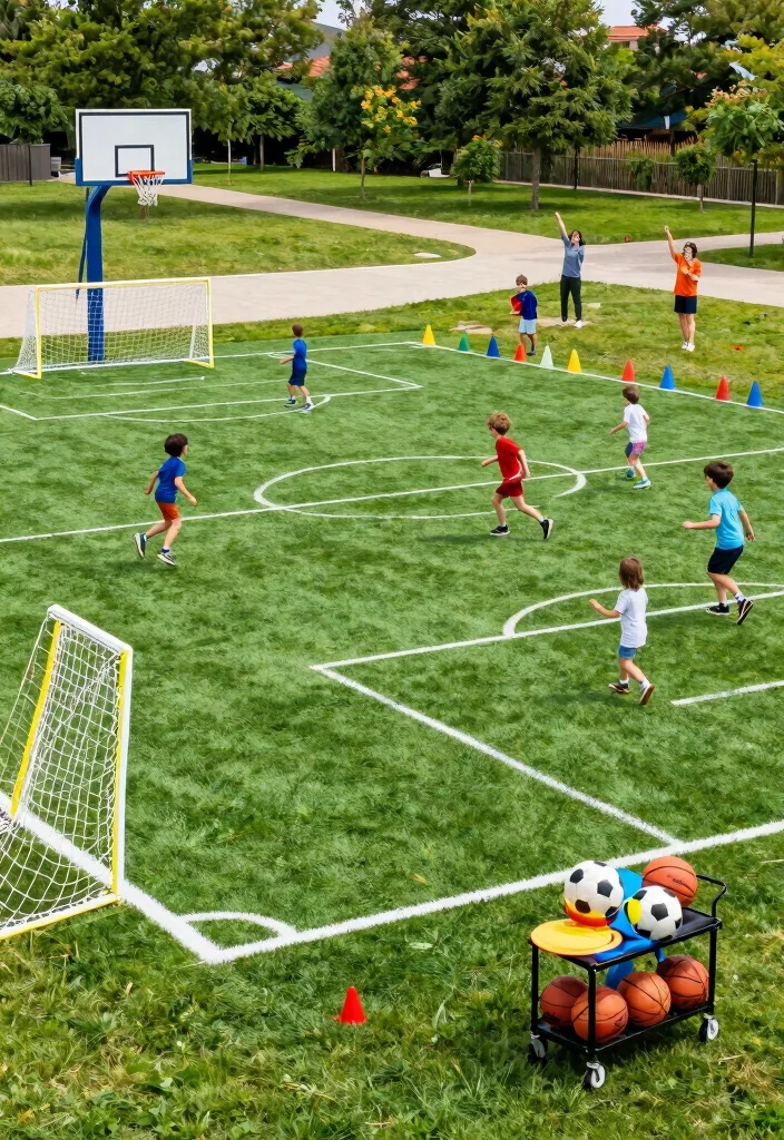16 Safe Backyard Setups Every Parent Needs - 12. Outdoor Sports Zone 1