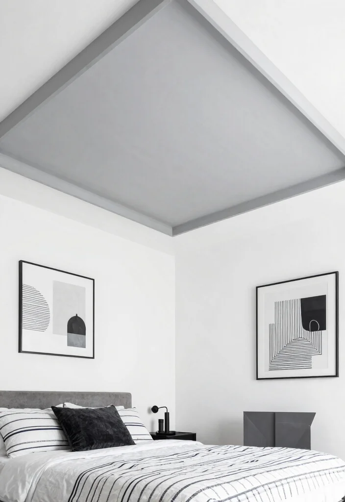 16 Tray Ceiling Treatments for Master Bedroom Upgrades - 10. Geometric Patterns 1