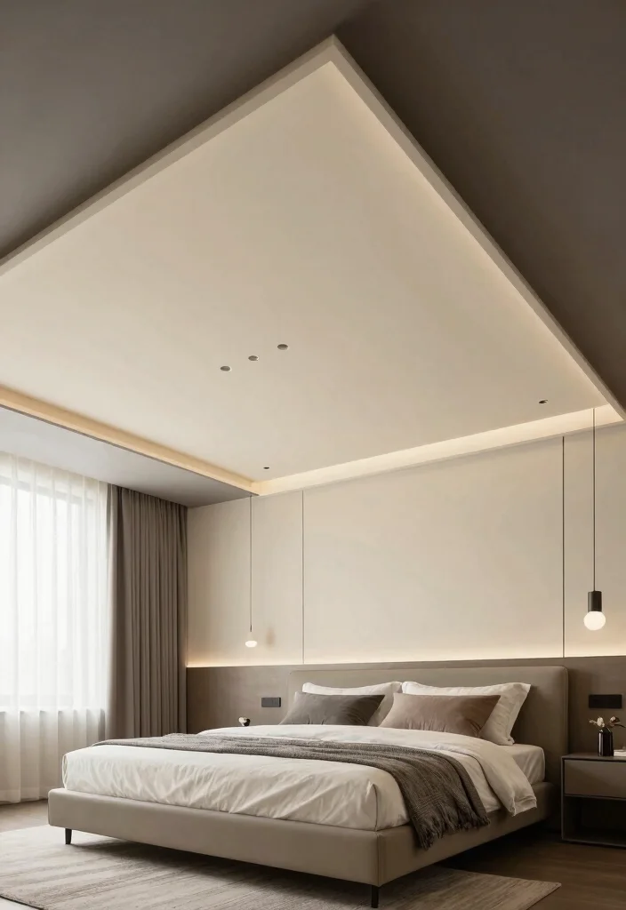 16 Tray Ceiling Treatments for Master Bedroom Upgrades - 13. Floating Tray Effect 1