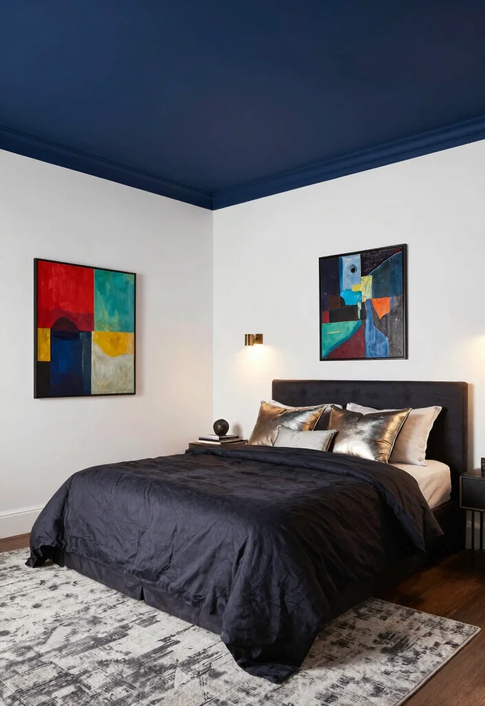 16 Tray Ceiling Treatments for Master Bedroom Upgrades - 2. Bold Color Statements 1