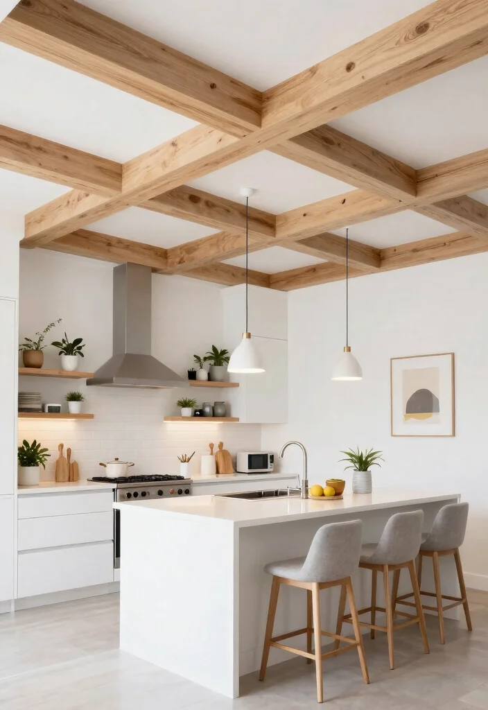 17 Faux Beam Tricks for Exposed Ceiling Lovers - 2. Go for the Grid 1
