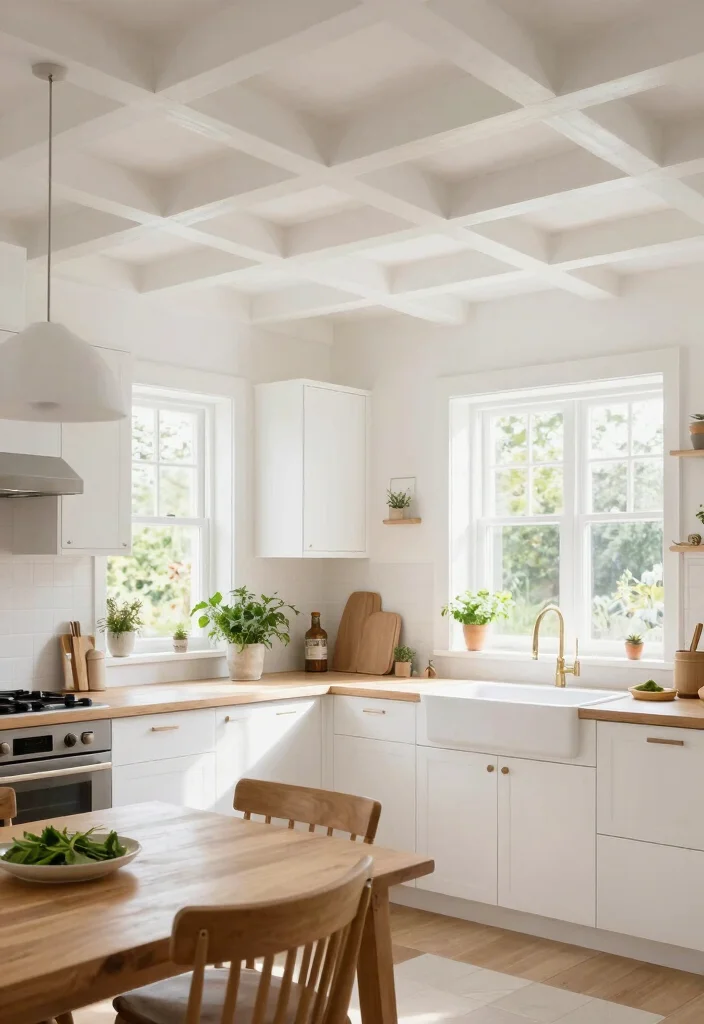 17 Faux Beam Tricks for Exposed Ceiling Lovers - 5. Brighten with White 1