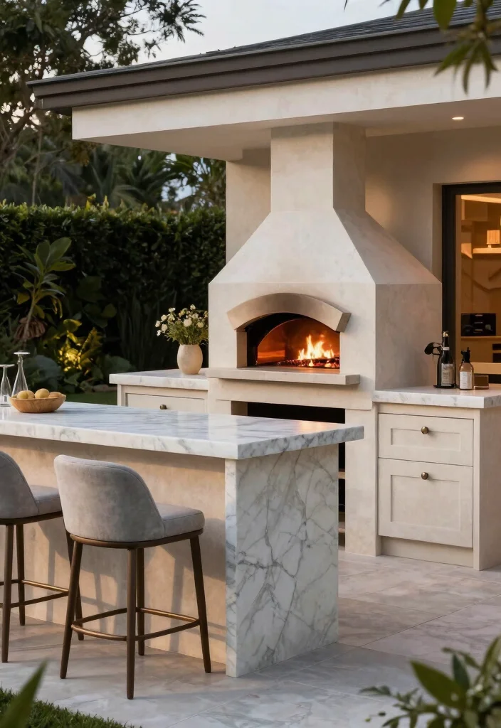 17 Pizza Oven Builds for Serious Home Entertainers - 11. The Built-In Outdoor Pizza Oven 1