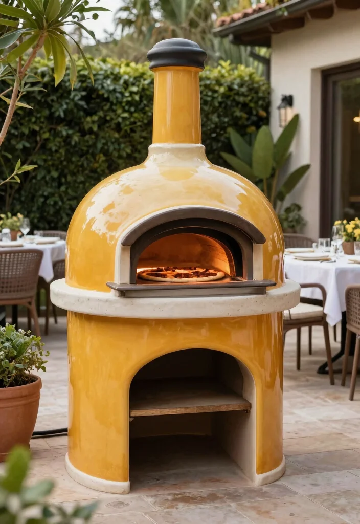17 Pizza Oven Builds for Serious Home Entertainers - 13. The Elegant Ceramic Oven 1