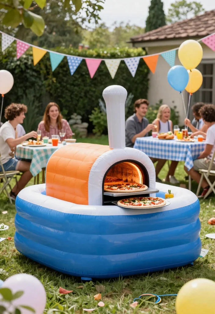 17 Pizza Oven Builds for Serious Home Entertainers - 8. The Inflatable Pizza Oven 1