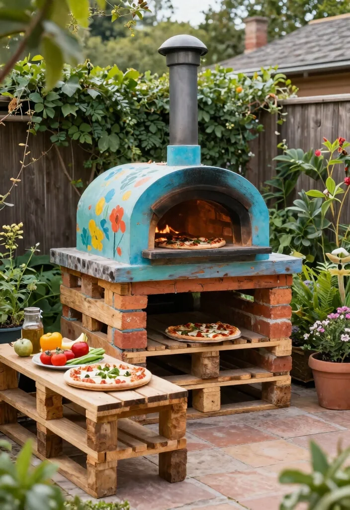 17 Pizza Oven Builds for Serious Home Entertainers - 9. The Rustic Pallet Oven 1