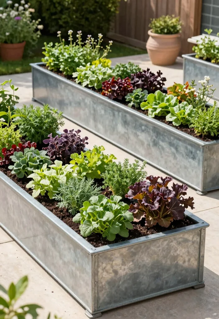 17 Steel Garden Beds for Vegetable-Growing Homeowners - 14. Steel Garden Beds for Container Gardening 1