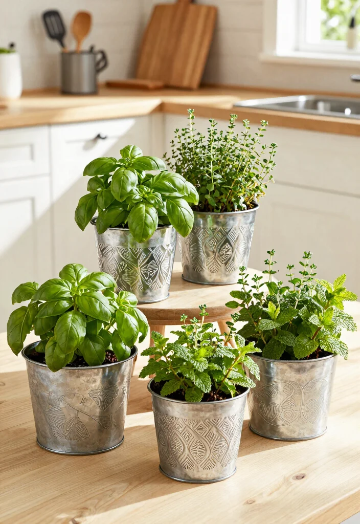 17 Steel Garden Beds for Vegetable-Growing Homeowners - 16. Decorative Steel Planters for Herbs 1