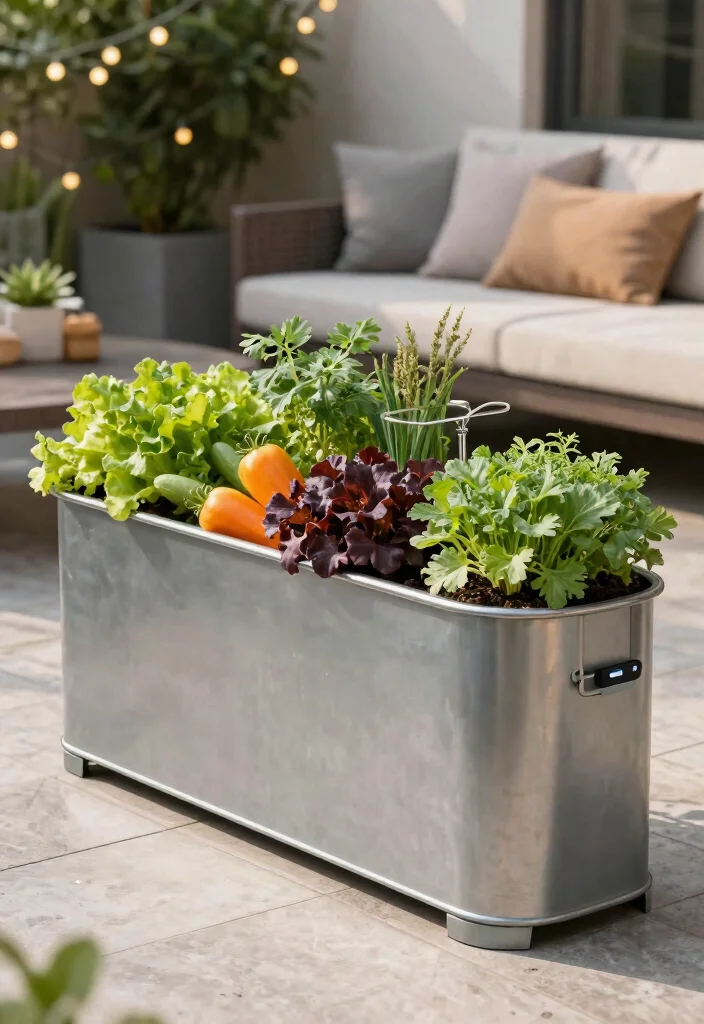 17 Steel Garden Beds for Vegetable-Growing Homeowners - 6. Self-Watering Steel Planters 1