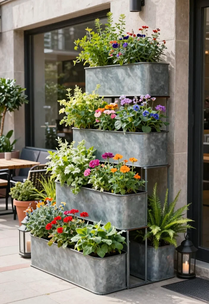 17 Steel Garden Beds for Vegetable-Growing Homeowners - 8. Stackable Steel Planters 1