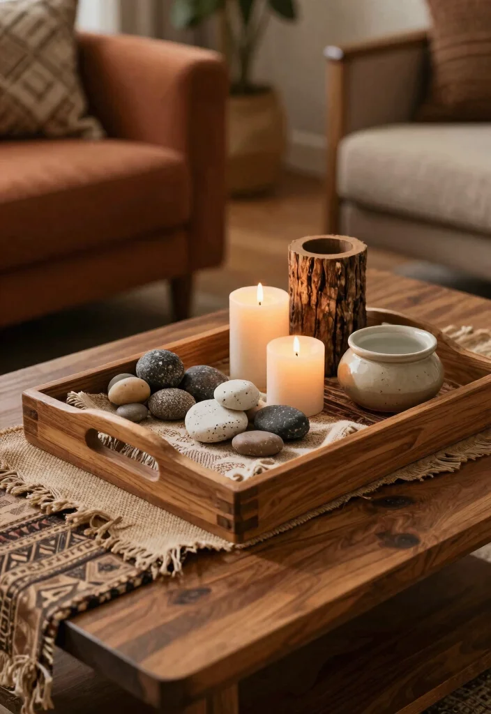 17 Styled Trays for Coffee Table Decorators - 13. Layered Textures 1