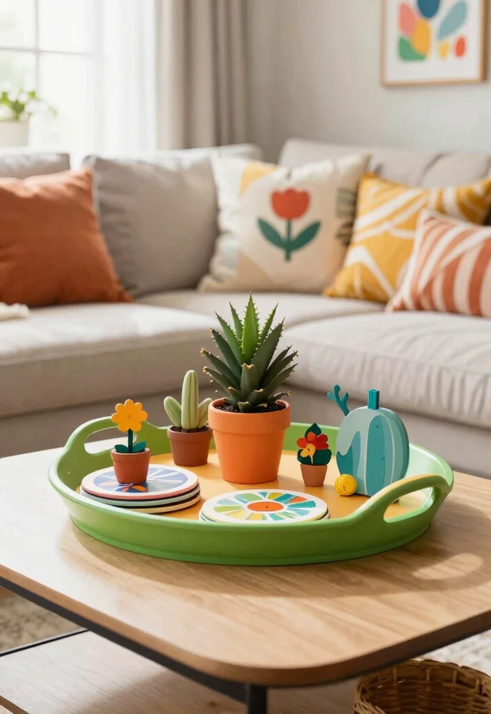 17 Styled Trays for Coffee Table Decorators - 8. Seasonal Whimsy 1