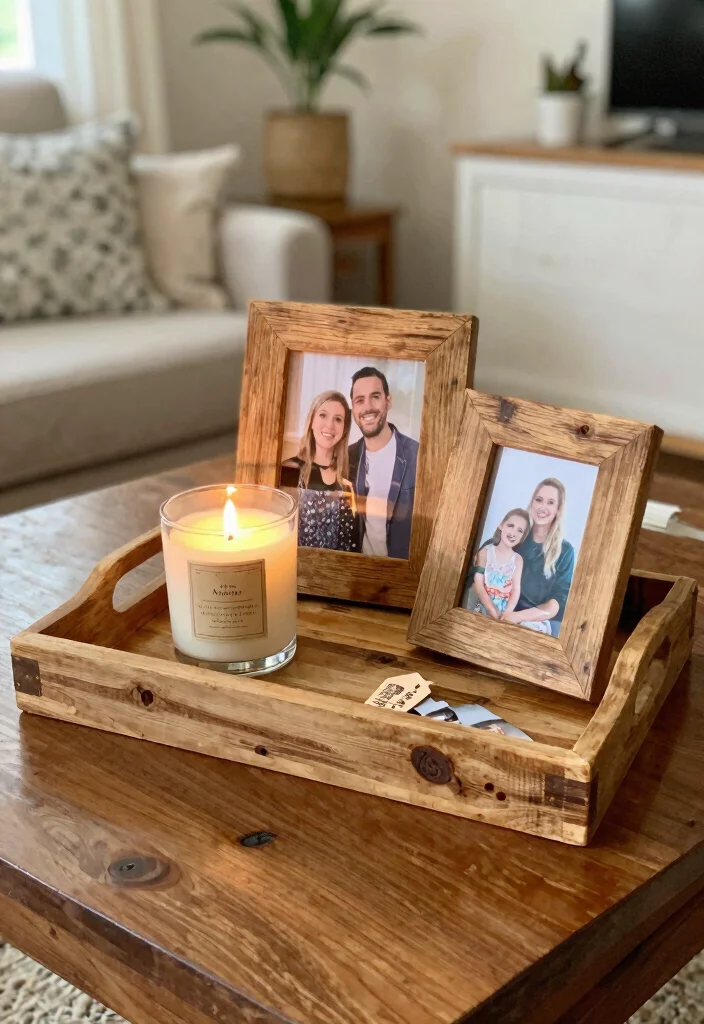 17 Styled Trays for Coffee Table Decorators - 9. Crafty DIY Touches 1