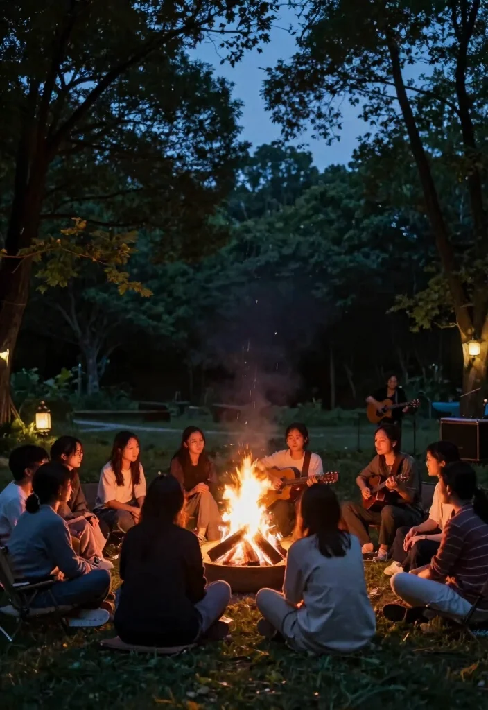 18 Bonfire Setup Ideas for Weekend Social Butterflies - 14. Nature Sounds: Embrace the Atmosphere 1
