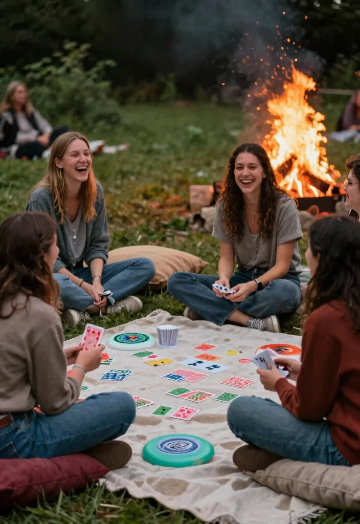 18 Bonfire Setup Ideas for Weekend Social Butterflies - 9. Game Night: Fun Activities for Guests 1