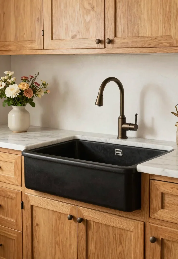 18 Farmhouse Sink Styles for Heritage Kitchen Lovers - 7. Vintage-Inspired Rounded Edges 1