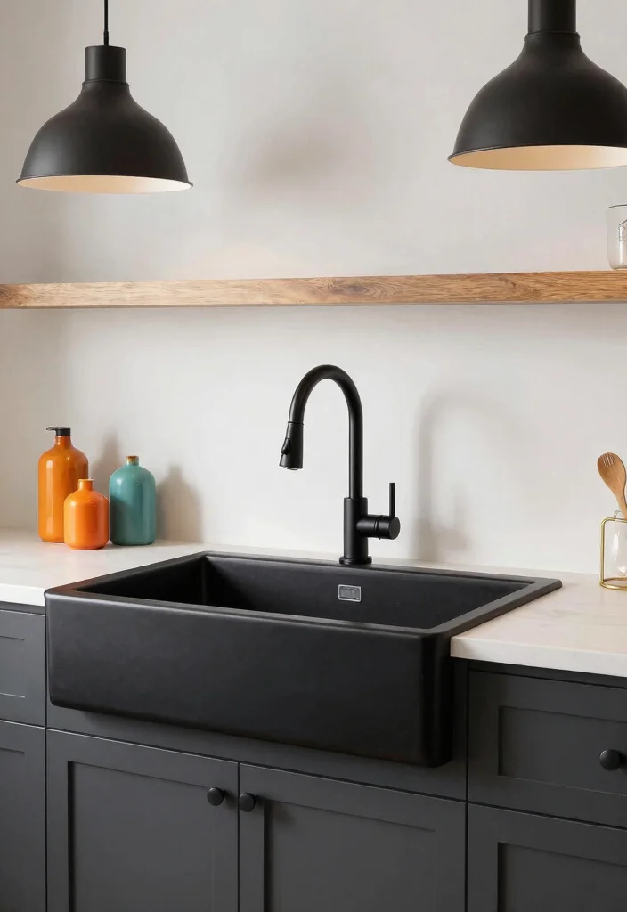18 Farmhouse Sink Styles for Heritage Kitchen Lovers - 8. Bold and Modern Linear Designs 1