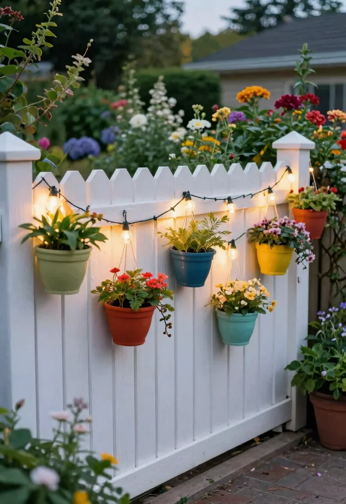 18 White Fence Maintenance Tips for Perfectionists - 10. Consider Decorative Accents 1