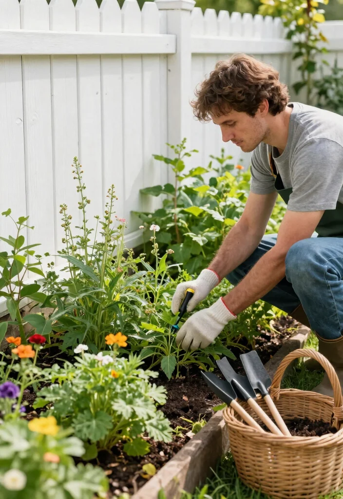 18 White Fence Maintenance Tips for Perfectionists - 13. Avoid Chemical Herbicides 1