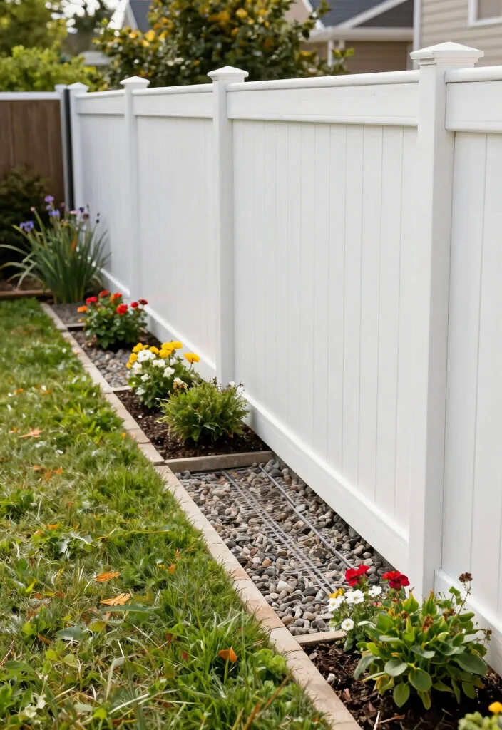 18 White Fence Maintenance Tips for Perfectionists - 4. Maintain Proper Drainage 1