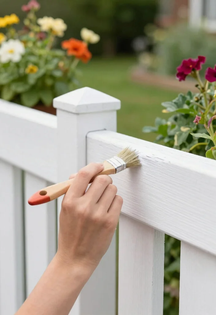 18 White Fence Maintenance Tips for Perfectionists - 8. Light Touch-Ups 1