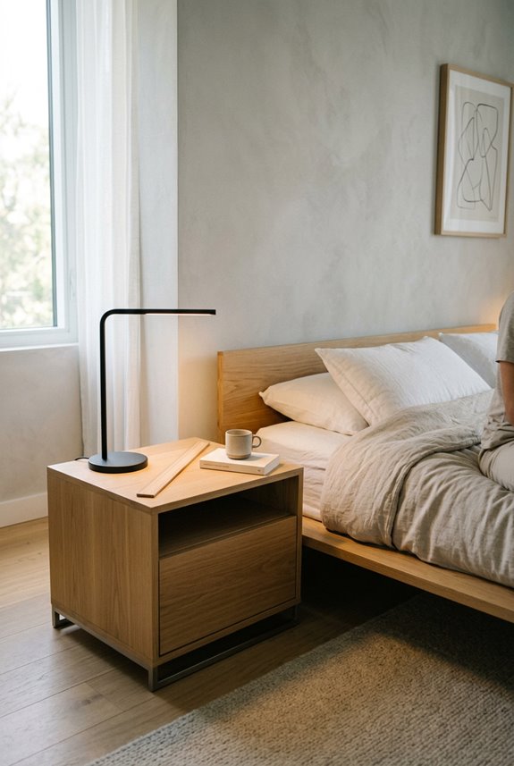 How High Should Your Bedside Table Be? 3 bed height guides nightstand alignment