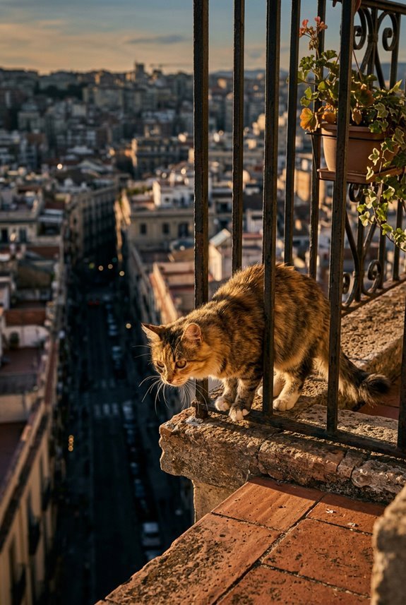 Will Your Cats Jump Off a Balcony? 2 cat balconies supervision prevents falls