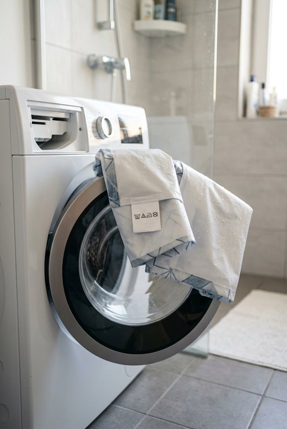 How You Can Put Shower Curtains in Your Washer 3 check care label for washing details