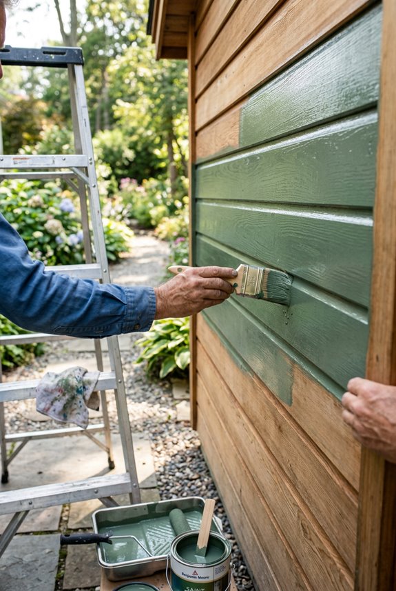 5 Steps to Paint Your Shed Like a Pro 4 edge roll spray for even coverage