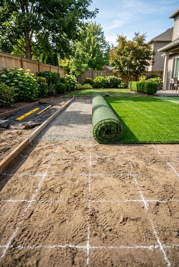 7 Steps to Build a DIY Backyard Putting Green 4 excavate compact and finalize base