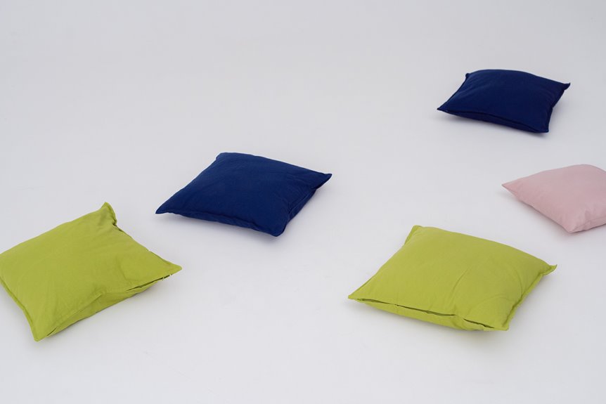 five pillow colors complement brown couch