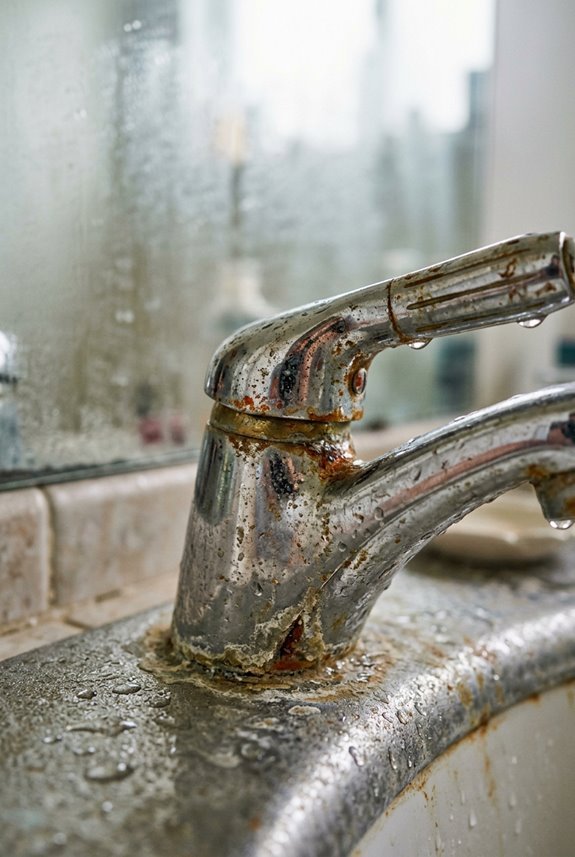 What Causes Bathroom Faucets to Corrode? 2 hard water humidity accelerate corrosion
